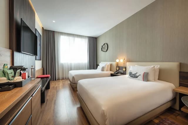 ハイアット セントリック グラン ヴィア マドリッド-ルーム ダブルベッド 2 台-5