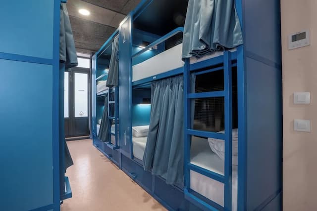 Ideal Youth Hostel-Room with 8 single beds and private bathroom-2