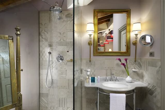 호텔 빌 술라르노-주니어룸, 분사식 욕조 (I tessuti)-5