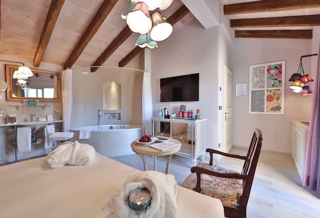 호텔 빌 술라르노-주니어룸, 분사식 욕조 (I tessuti)-2