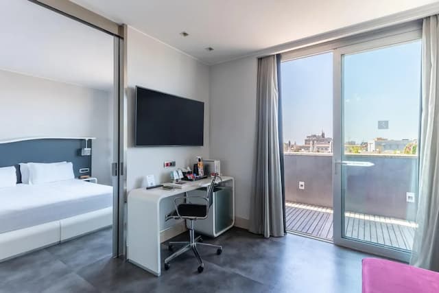 貝斯特韋斯特高級桑迪納皇家飯店-普通套房, 1 張特大雙人床, 露台, 城市景觀-3