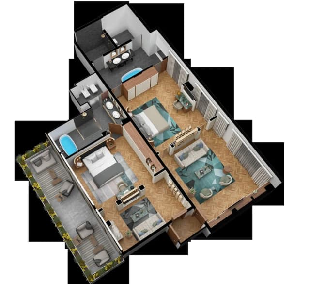 Casa Baglioni Milan - 세계 선두 호텔들-Brera Presidential Suite- Kids & Teens Free-4