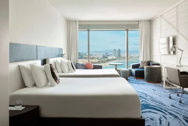 巴塞隆納 W 飯店-Fabulous Room, 客房, 2 張單人床, 海景-3