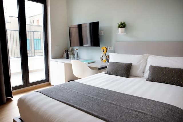 dotcampus roma city center-舒適客房, 1 張標準雙人床-3