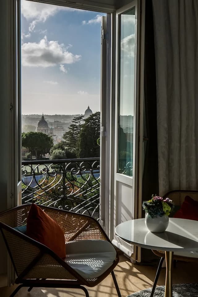 貝佳斯羅馬別墅索菲特酒店-豪華套房, 1 張特大雙人床-3