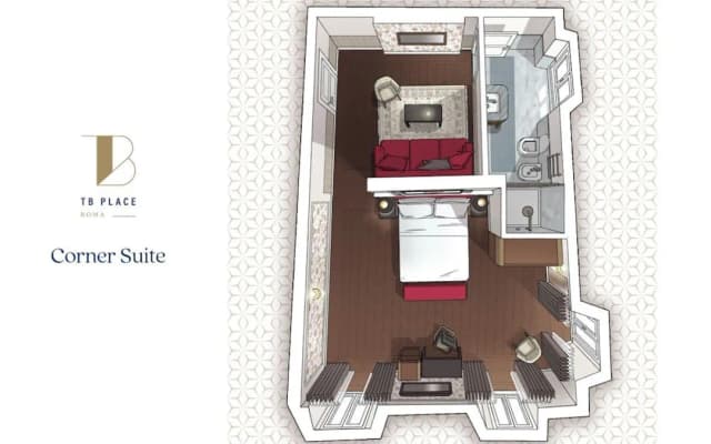 羅馬 TB Place 度假屋-Corner Suite-9