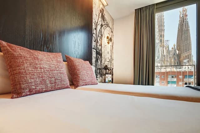 Sercotel Rosellon-Classic Twin Room (Sagrada Familia View)-5