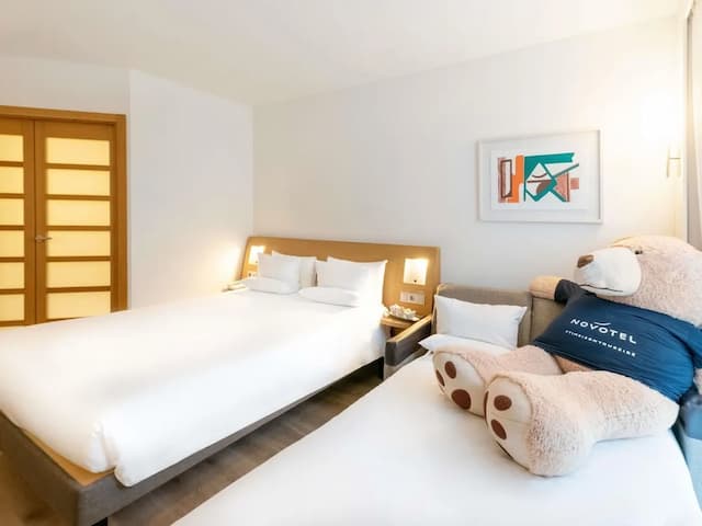 노보텔 바르셀로나 시티-패밀리룸, 퀸사이즈침대 1개 및 소파베드-4