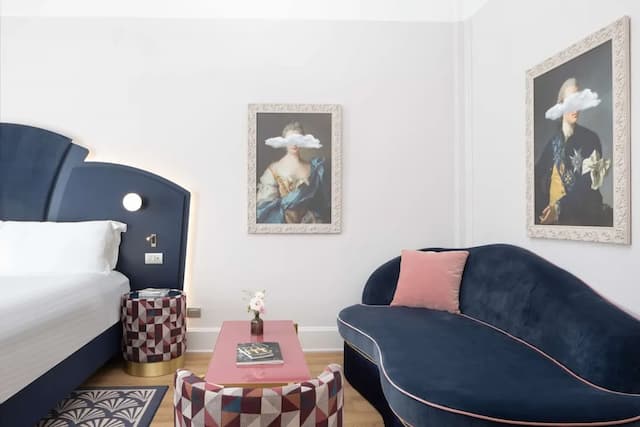 佛羅倫斯盎格魯美洲酒店 (希爾頓 Curio 精選系列酒店)-普通套房, 1 張特大雙人床-8