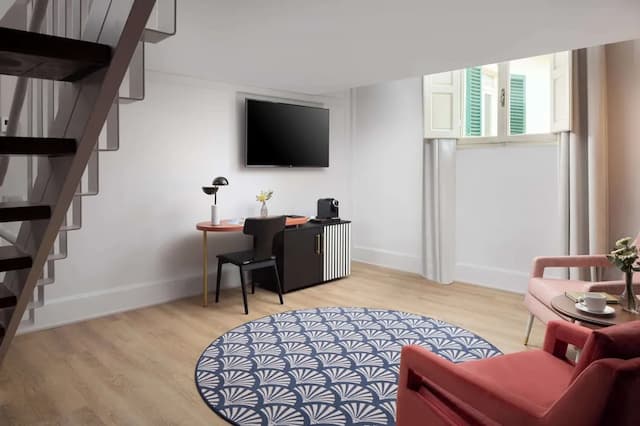 佛羅倫斯盎格魯美洲酒店 (希爾頓 Curio 精選系列酒店)-特級套房, 1 張特大雙人床 (Duplex)-3