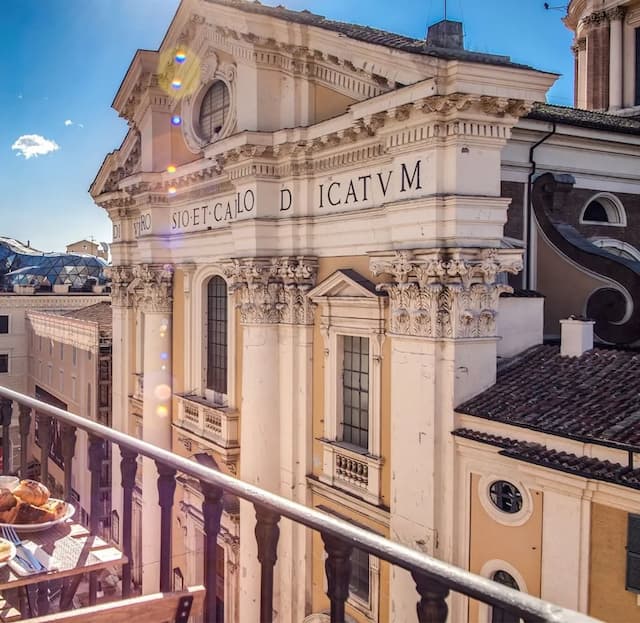 五十五 55 飯店-標準客房, 1 張標準雙人床, 陽台, 附屬建築 (Via del Corso 112)-5