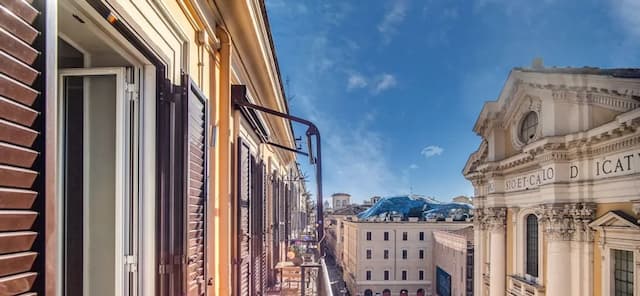 五十五 55 飯店-標準客房, 1 張標準雙人床, 陽台, 附屬建築 (Via del Corso 112)-6