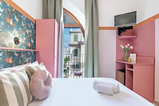 西班牙飯店-全景雙人或雙床房, 陽台-5