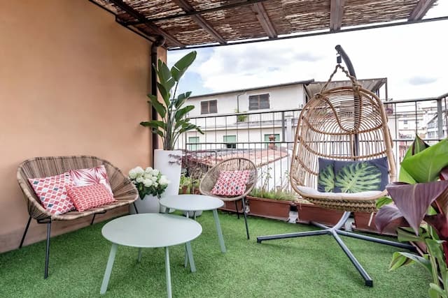 西班牙飯店-全景雙人房, 露台-6