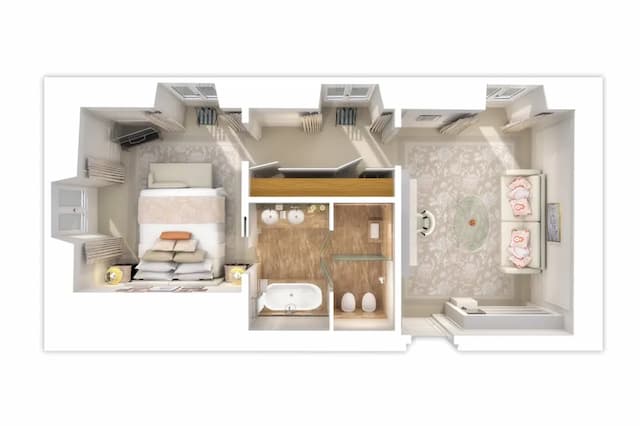 羅馬瑞吉大飯店-套房, 1 張特大雙人床-8