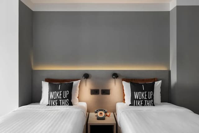 Moxy Barcelona-客房, 2 张单人床, 城市景观-10