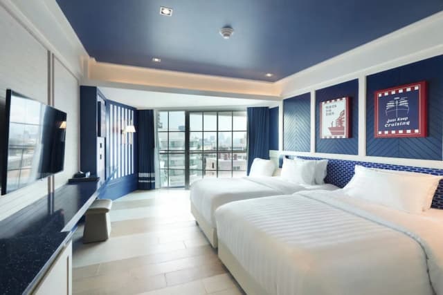 芭堤雅 A1 皇家遊輪酒店 - SHA Extra Plus 認證-豪華雙床房, 部分海景-2