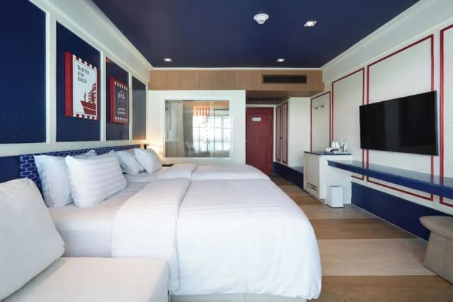 芭堤雅 A1 皇家遊輪酒店 - SHA Extra Plus 認證-豪華雙床房, 部分海景-4