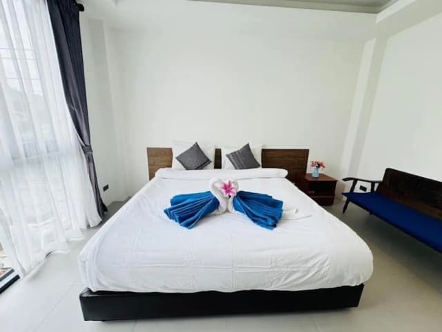 록스타 비치 아파트먼트-프리미엄 더블룸 또는 트윈룸, 부분 바다 전망-4