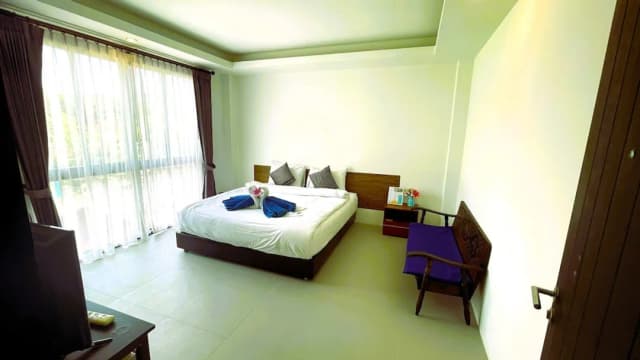 록스타 비치 아파트먼트-프리미엄 더블룸 또는 트윈룸, 부분 바다 전망-2