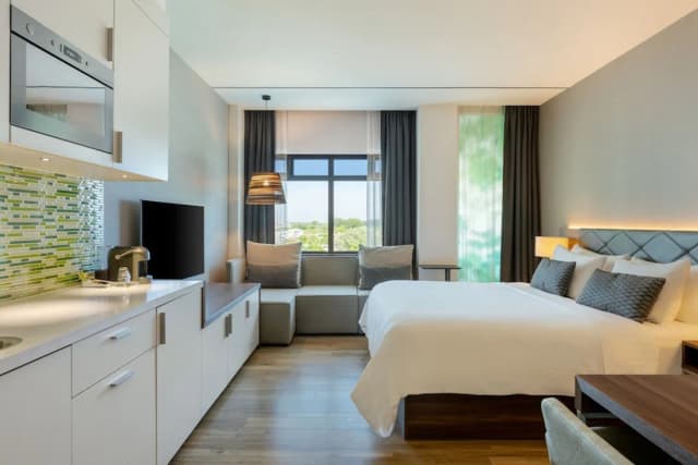 阿姆斯特丹元素飯店-高級開放式客房, 1 張特大雙人床 (View)-4