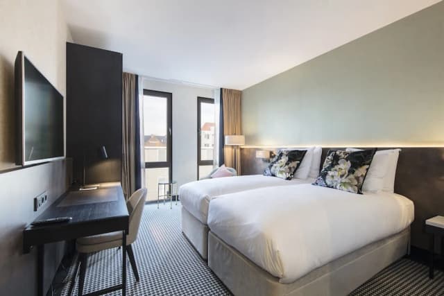 阿姆斯特丹莫內花園飯店-雙床房, 運河景觀-1