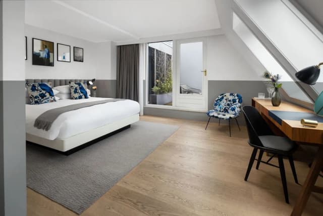 Kimpton De Witt Amsterdam by IHG-尊荣客房, 1 张特大床, 阳台-1
