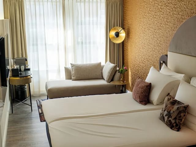 阿姆斯特丹市中心阿爾布斯精品酒店-高級雙床房-1