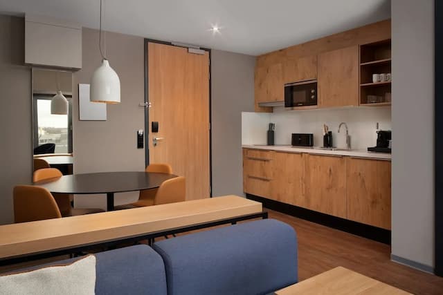 阿姆斯特丹霍塔文斯萬豪長住酒店-套房, 1 張加大雙人床, 海港景-2