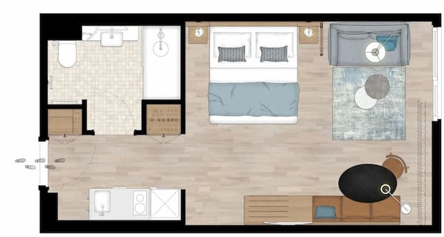 維也納貝爾維第公寓飯店-開放式客房-27