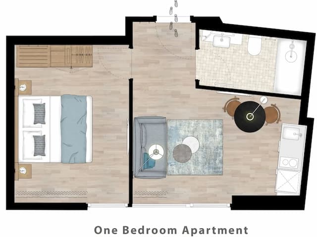 維也納貝爾維第公寓飯店-公寓, 1 間臥室-16