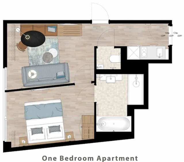 維也納貝爾維第公寓飯店-公寓, 1 間臥室-15