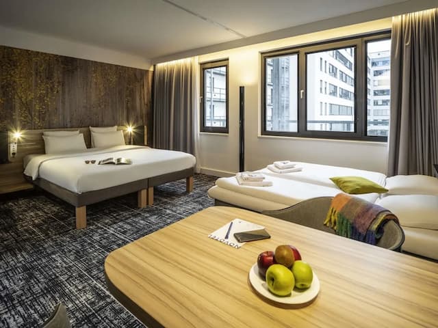 維也納市區諾富特套房飯店-家庭套房, 1 張特大雙人床和 1 張沙發床 (Junior)-4