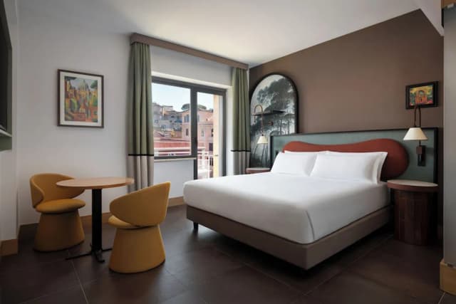 The Spring House Hotel Rome Vatican, Tapestry Collection Hilton-Room, 1 King Bed, Balcony (Terrace)-1