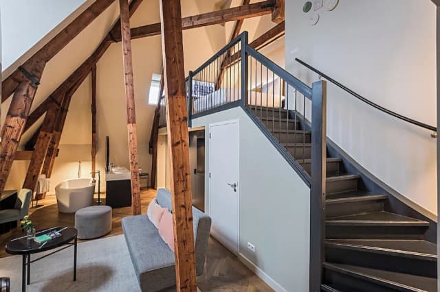 阿姆斯特丹佩斯塔納河畔酒店-高級套房, 1 張特大雙人床 (Clock Tower)-3