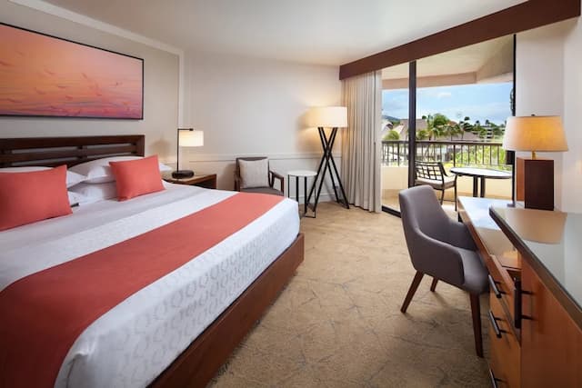 쉐라톤 마우이 리조트 & 스파-룸, 킹사이즈침대 1개, 욕조 안전손잡이, 바다 전망 (Mobility Accessible)-1