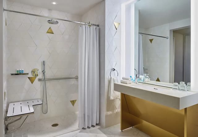 W 酒店 - 三藩市-開放式套房, 1 張特大雙人床, 轉角 (Mobility/Hearing Accessible, Tub)-6