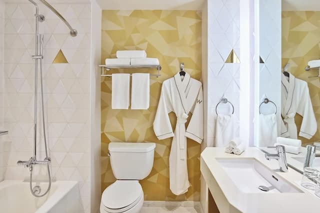 W 酒店 - 三藩市-開放式套房, 1 張特大雙人床, 轉角 (Mobility/Hearing Accessible, Tub)-4