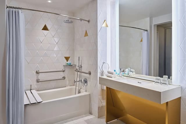 W 酒店 - 三藩市-開放式套房, 1 張特大雙人床, 轉角 (Mobility/Hearing Accessible, Tub)-5