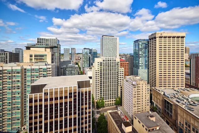 ウェスティン シアトル-デラックス ルーム ダブルベッド 2 台 シティビュー (Mobility Accessible, Roll-In Shower)-6