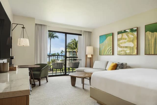힐튼 와이콜로아 빌리지-그랜드룸, 킹사이즈침대 1개 및 소파베드, 바다 전망 (Palace Grand, Newly Renovated)-9