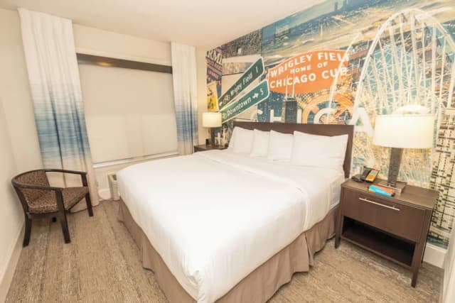 芝加哥林肯公園弗西酒店-客房, 1 張特大雙人床-1