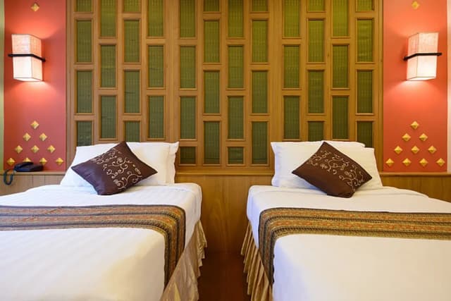 曼谷金色房屋酒店-Golden grand deluxe twin bed-1