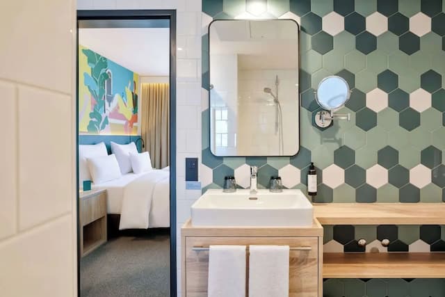 스파크 바이 힐튼 비엔나 메세 프라터-룸, 킹사이즈침대 1개 및 소파베드-11