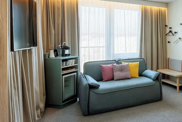 스파크 바이 힐튼 비엔나 메세 프라터-룸, 킹사이즈침대 1개 및 소파베드-4