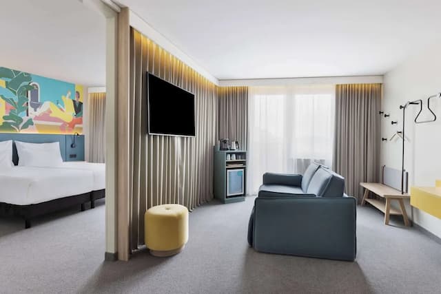 스파크 바이 힐튼 비엔나 메세 프라터-룸, 킹사이즈침대 1개 및 소파베드-8