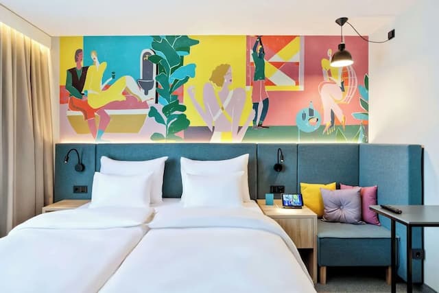 스파크 바이 힐튼 비엔나 메세 프라터-룸, 킹사이즈침대 1개 및 소파베드-15