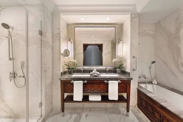 더 리츠-칼튼, 두바이-디럭스룸, 퀸사이즈침대 2개, 발코니, 정원 전망 (Balcony)-7