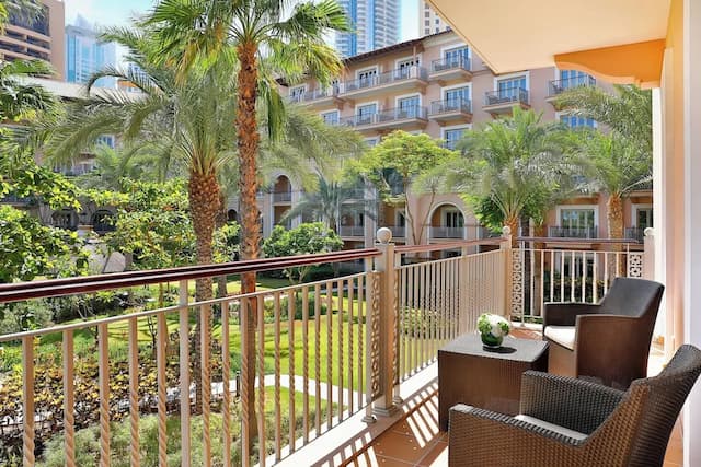 더 리츠-칼튼, 두바이-스위트, 킹사이즈침대 1개, 정원 전망 (Balcony)-3