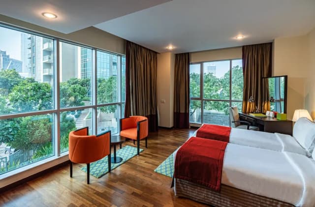 ラマダ バイ ウィンダム ダウンタウン ドバイ-デラックス ルーム シングルベッド 2 台-3